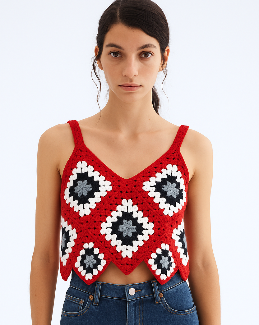 Retro Square Top